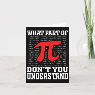 Was für ein Teil verstehen Sie nicht Pi 3.14 Math  Karte