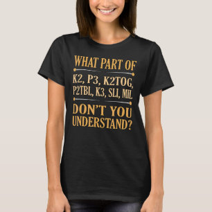 Was für ein Teil versteht man nicht, wenn man Knet T-Shirt