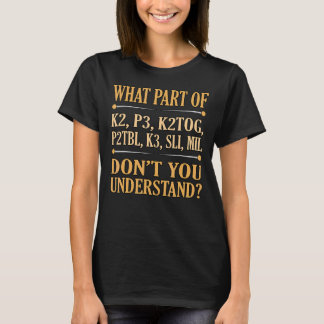 Was für ein Teil versteht man nicht, wenn man Knet T-Shirt