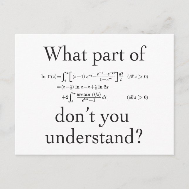 Was für ein Teil von... Postkarte (Vorderseite)