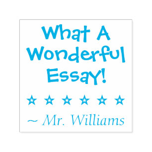 "Was für ein wunderbarer Essay!" Briefmarke aus Gu Permastempel