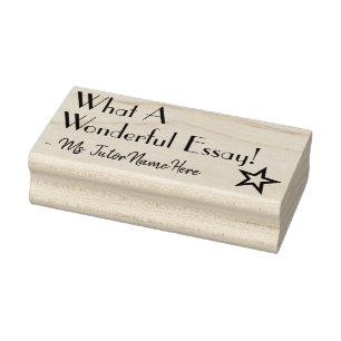 "Was für ein wunderbarer Essay!" Instructor Rubber Gummistempel