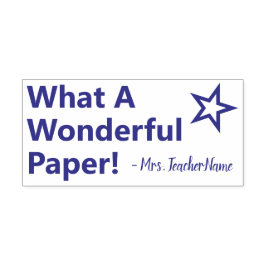 "Was für ein wunderbares Papier!" Instructor Rubbe Permastempel