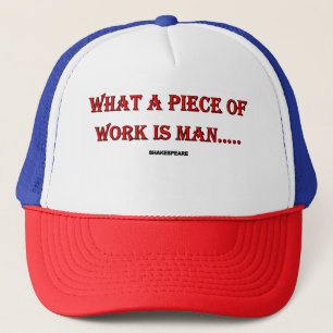 Was für eine Arbeit der Mensch ist...Hat. Truckerkappe