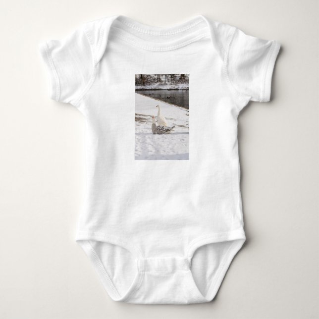 Was für eine Gans Baby Strampler (Vorderseite)