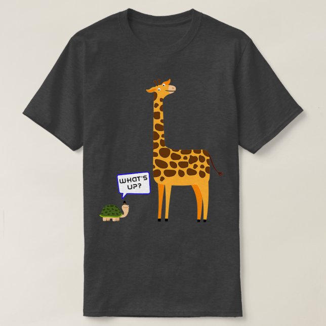 Was für eine lustige Schildkröte Giraffe T-Shirt (Design vorne)