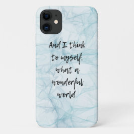 Was für eine wunderbare Welt Blue Case-Mate iPhone Hülle