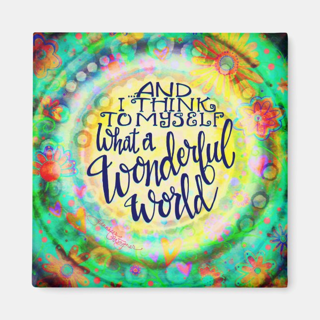 Was für eine wunderbare Weltinspiritivität Magnet (Vorne)