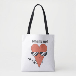 'Was geht!' Cool Heart Charakter Tasche