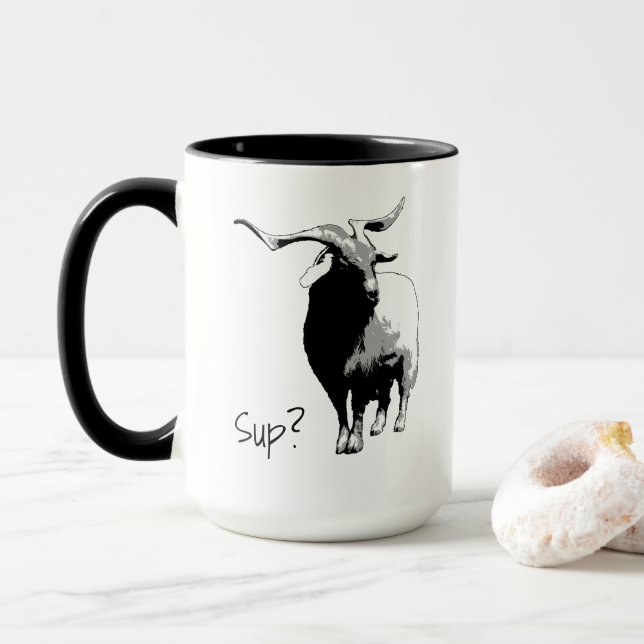 Was geht? Klassischer Becher Tasse (Mit Donut)