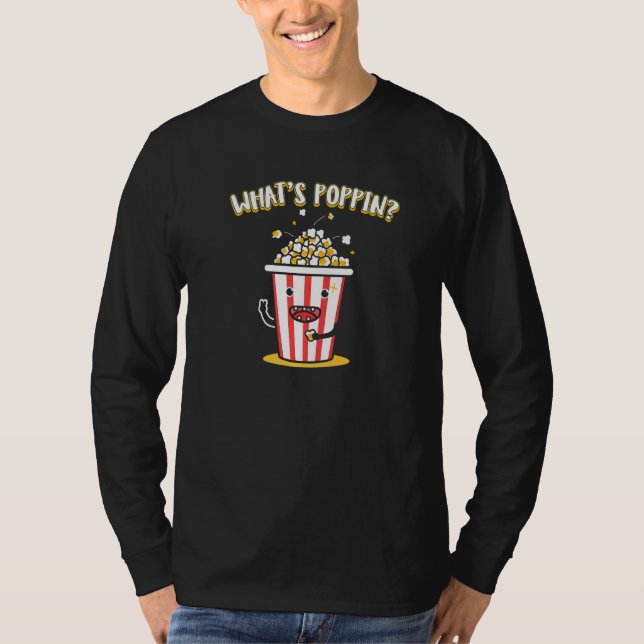 Was geht Popcorn   T-Shirt (Vorderseite)