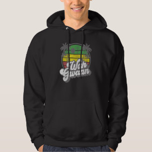 Was geht Vintage Jamaika Retro Jamaikanisch Was is Hoodie