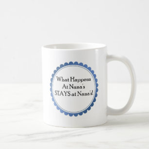 Was geschieht bei Nana… BLEIBE bei Nana Kaffeetasse