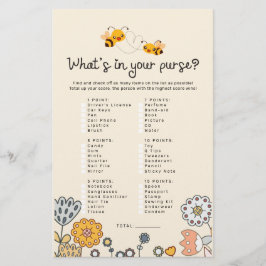 Was gibt es auf Ihren Purse Bee Baby Shower Game C