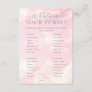 Was gibt es in Ihren Purse Cloud Nine Baby Shower  Begleitkarte