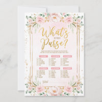 Was gibt es in Ihrer Purse Floral Baby Shower Card