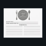 Was gibt es zum Abendessen Brautparty? Postkarte<br><div class="desc">Zeitgenössische Brautparty Küche Rezept Karten mit einem stilvollen grauen Gericht mit einem Gabel & Löffel Set auf einem knusprigen weißen Hintergrund. Die Vorderseite unserer Rezeptkarte bietet Platz für einen Rezeptitel, von der Küche der Zutaten Platz. Dreh unsere Rezeptkarte um die Anfahrtszeiten, die Vorbereitungszeit und die Gesamtzeit anzuzeigen. Besuchen Sie unseren...</div>