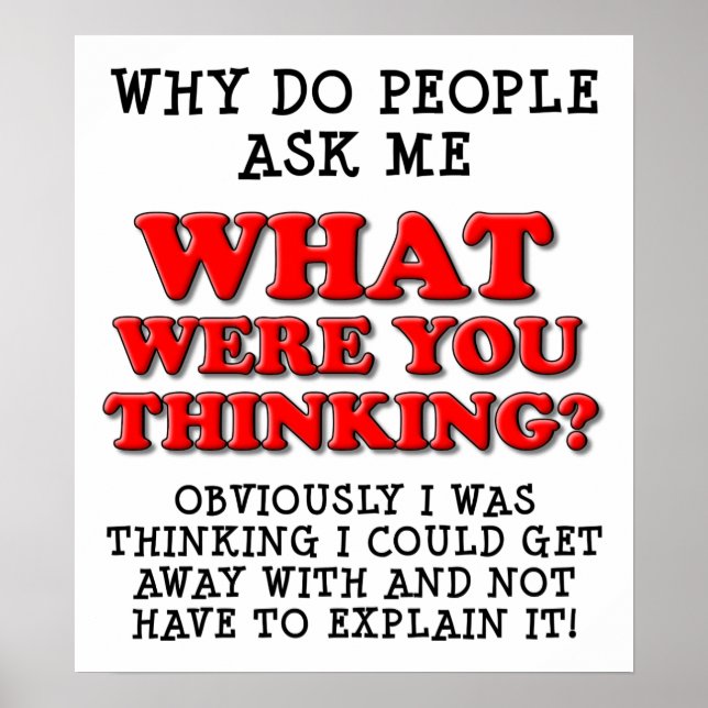 Was hältst du von lustigem Poster? Poster (Vorne)