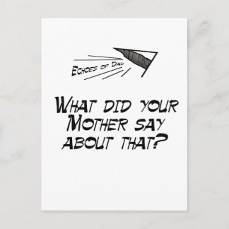 Was hat deine Mutter gesagt? Postkarte