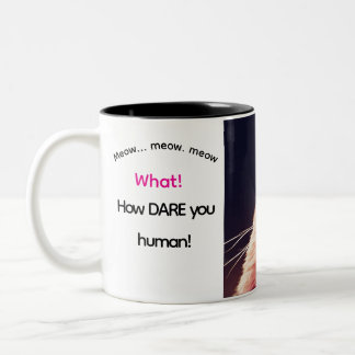 Was hat er gerade gesagt! zweifarbige tasse