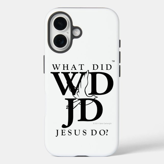 Was hat Jesus getan? iPhone 16 Hülle (Rückseite)