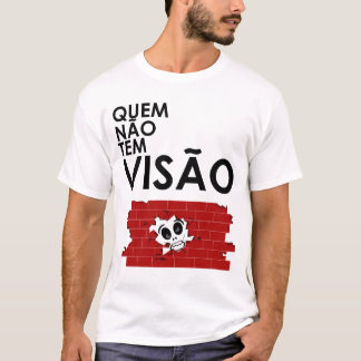 Was hat Vision, haut das Angesicht gegen die Mauer T-Shirt