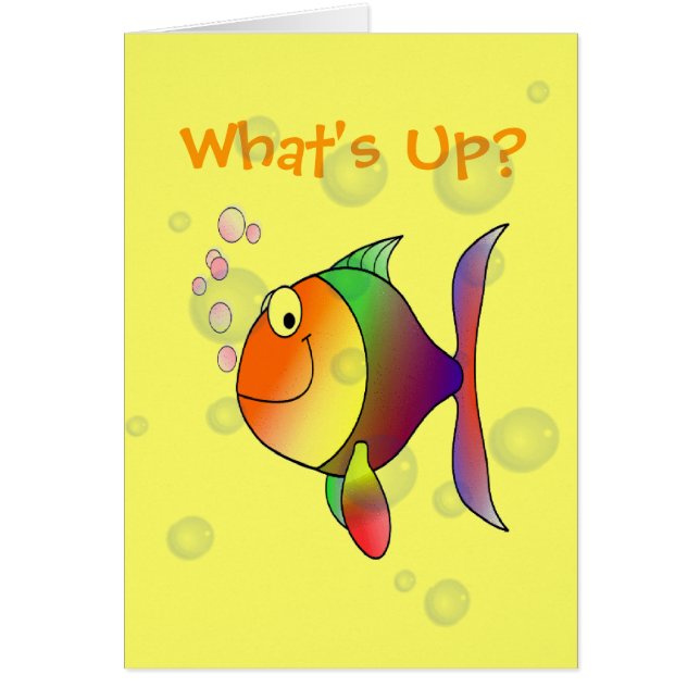 Was herauf bunte Fisch-u. Blasen-kundenspezifische (Vorne)