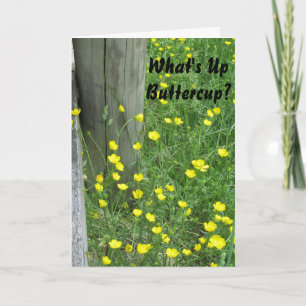 Was herauf Butterblume-Gewesen Missin Sie" Karte