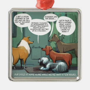 Was Hunde fürchten Rick London Lustig Ornament Aus Metall