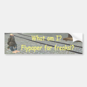 Was ich Fliegenfänger für Freaks? sind! Autoaufkleber
