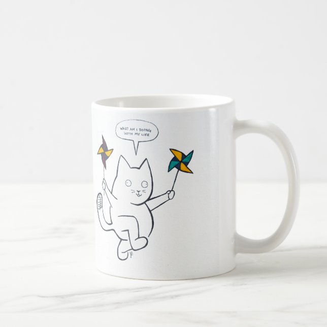 Was ich tuend mit meinem Leben sind Kaffeetasse (Rechts)