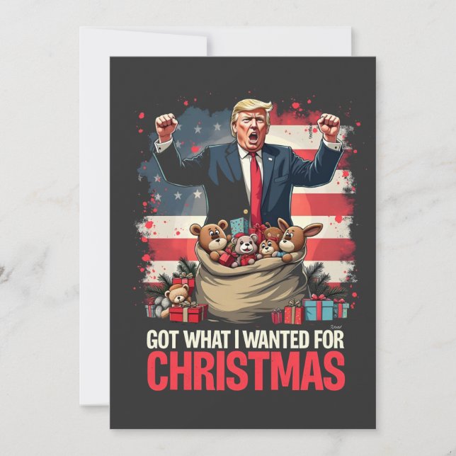 Was ich zu Weihnachten gewollt habe, got Trump San (Vorderseite)