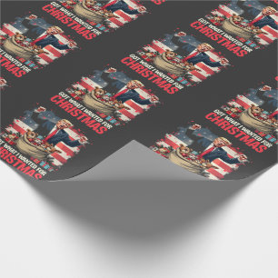 Was ich zu Weihnachten gewollt habe, got Trump San Geschenkpapier