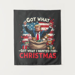 Was ich zu Weihnachten Gewollt habe, got Trump San Wandteppich