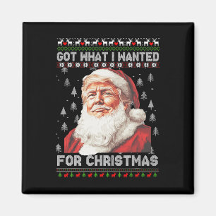 Was ich zu Weihnachten Gewollt habe, Trump 2024 1 Magnet