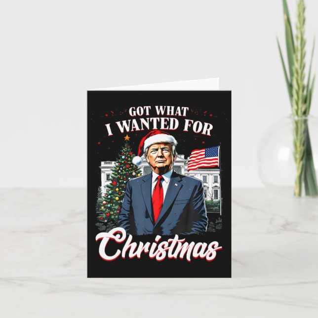 Was ich zu Weihnachten Gewollt habe, Trump 2024 Karte (Vorderseite)
