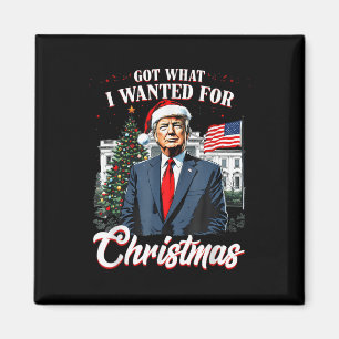 Was ich zu Weihnachten Gewollt habe, Trump 2024 Magnet