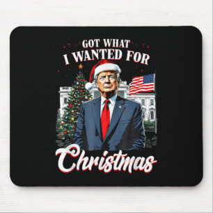 Was ich zu Weihnachten Gewollt habe, Trump 2024 Mousepad