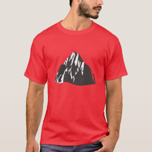Was Ihre vordere und hintere Grafik Everest ist T-Shirt