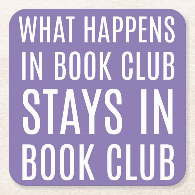 Was im Buchclub passiert, Bleibe Untersetzer (Vorderseite)
