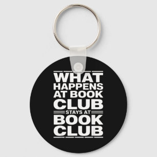 Was im Buchclub passiert, lustiger Leser Schlüsselanhänger