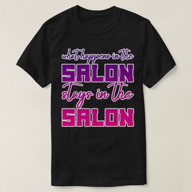 Was im Salon Bleibe T-Shirt (Design vorne)