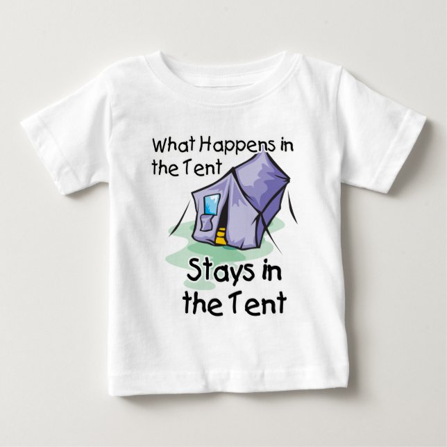 Was im Zelt passiert Baby T-shirt (Vorderseite)