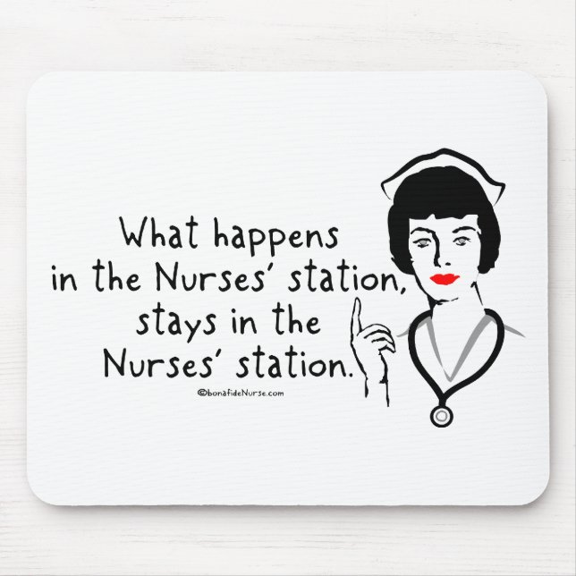 Was in der Krankenschwester-Station geschieht Mousepad (Vorne)