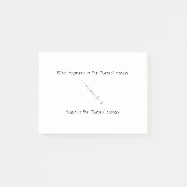 Was in der Station der Krankenschwestern geschieht Post-it Klebezettel (Vorderseite)