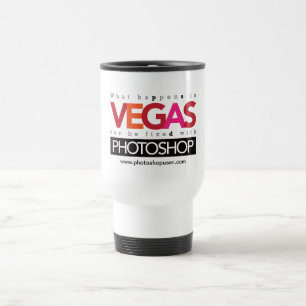 Was in der Vegas-Kaffee-Tasse geschieht Reisebecher