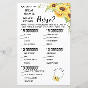 Was in Ihrem Purse Dusche Englisch Spanisch Spiel