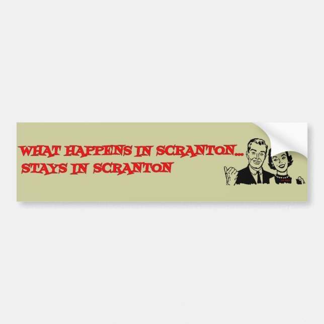 Was in Scranton geschieht Autoaufkleber (Vorne)