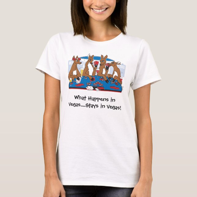 Was in Vegas Bleibe, in Vegas T-Shirt (Vorderseite)
