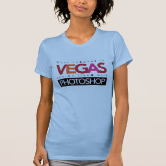 Was in Vegas geschieht, können mit Photoshop T-Shirt